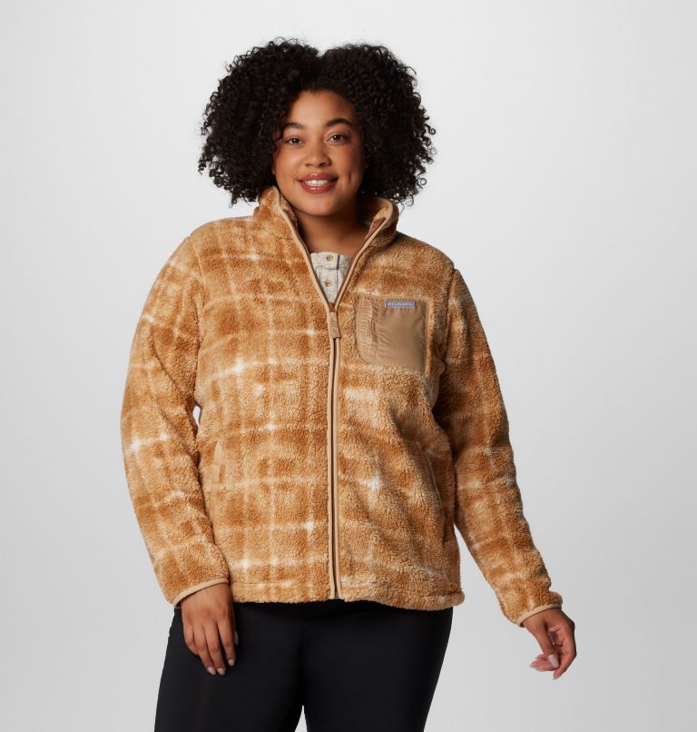 Women's West Bend Print Full Zip II Jacket - Plus Size, Color: Camel Brown Omblur, image 1