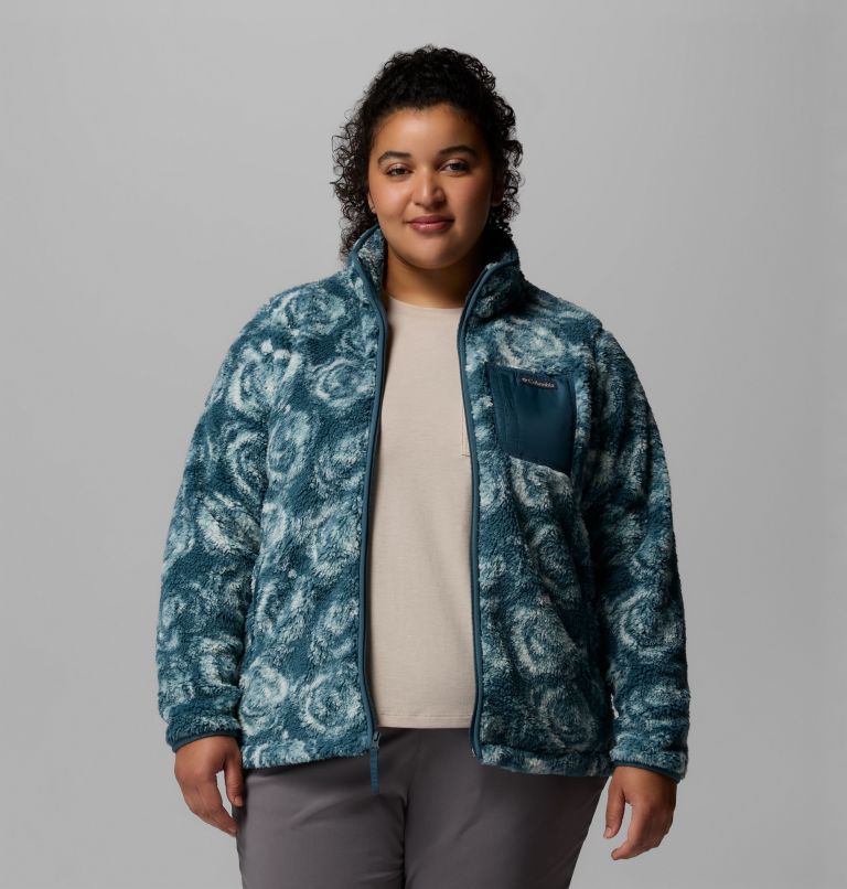 Women's West Bend Print Full Zip II Jacket - Plus Size, Color: Everblue Rose City, image 5