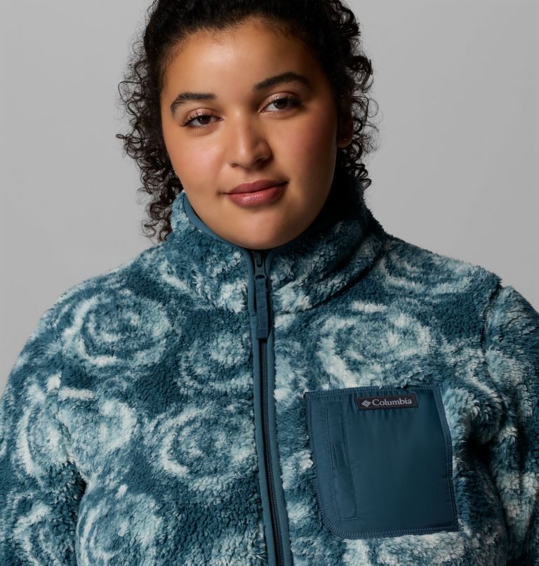 Women's West Bend Print Full Zip II Jacket - Plus Size, Color: Everblue Rose City, image 6