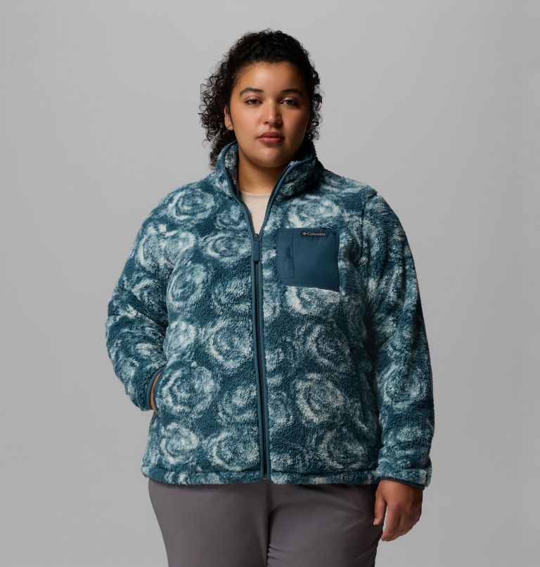 Women's West Bend Print Full Zip II Jacket - Plus Size, Color: Everblue Rose City, image 1