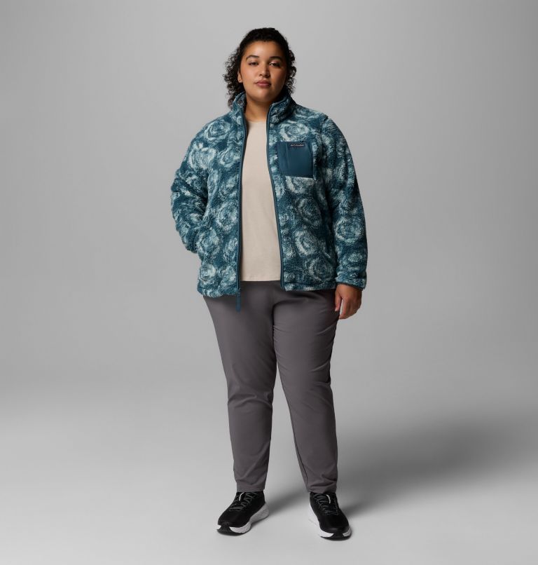 Women's West Bend Print Full Zip II Jacket - Plus Size, Color: Everblue Rose City, image 2