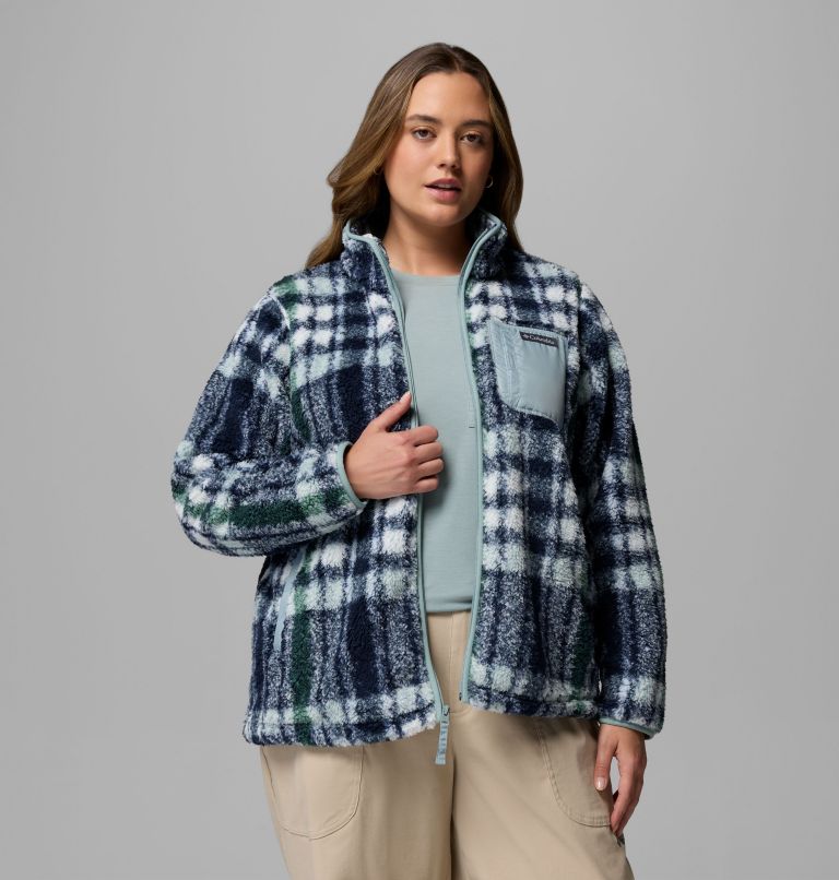 Women's West Bend Print Full Zip II Jacket - Plus Size, Color: Crushed Blue Herringplaid, image 5