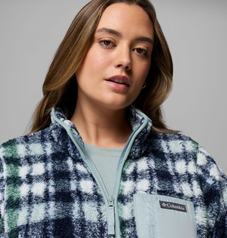 Women's West Bend Print Full Zip II Jacket - Plus Size, Color: Crushed Blue Herringplaid, image 6