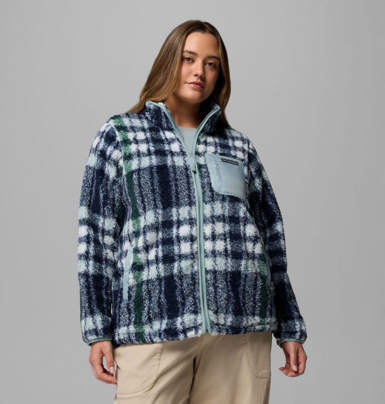 Women's West Bend Print Full Zip II Jacket - Plus Size, Color: Crushed Blue Herringplaid, image 1