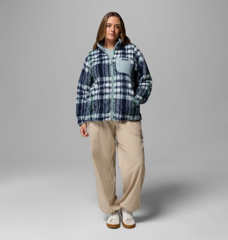 Women's West Bend Print Full Zip II Jacket - Plus Size, Color: Crushed Blue Herringplaid, image 2