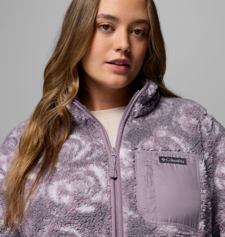 Women's West Bend Print Full Zip II Jacket - Plus Size, Color: Shale Purple Rose City, image 6
