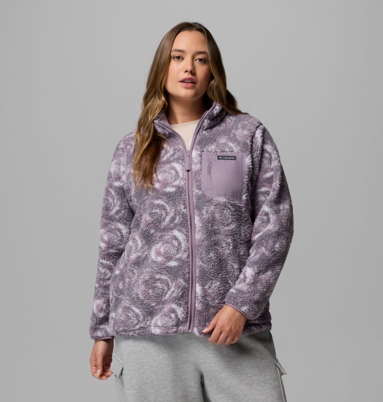 Women's West Bend Print Full Zip II Jacket - Plus Size, Color: Shale Purple Rose City, image 1