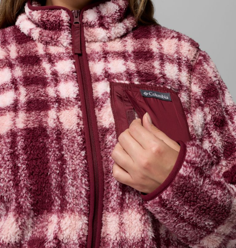 Women's West Bend Print Full Zip II Jacket - Plus Size, Color: Rich Wine Herringplaid, image 7