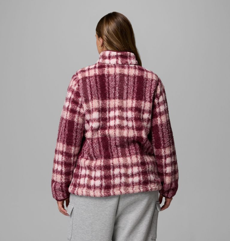 Women's West Bend Print Full Zip II Jacket - Plus Size, Color: Rich Wine Herringplaid, image 3