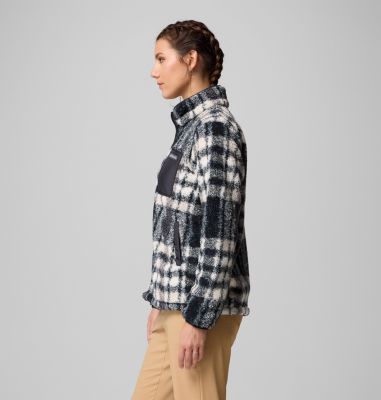 Women's West Bend Print Full Zip II Jacket, Color: Black Herringplaid, image 4