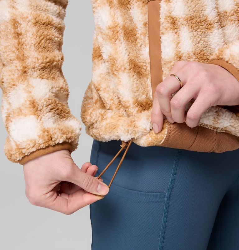 West Bend Print Full Zip II | 223 | M, Color: Camel Brown Herringplaid, image 8