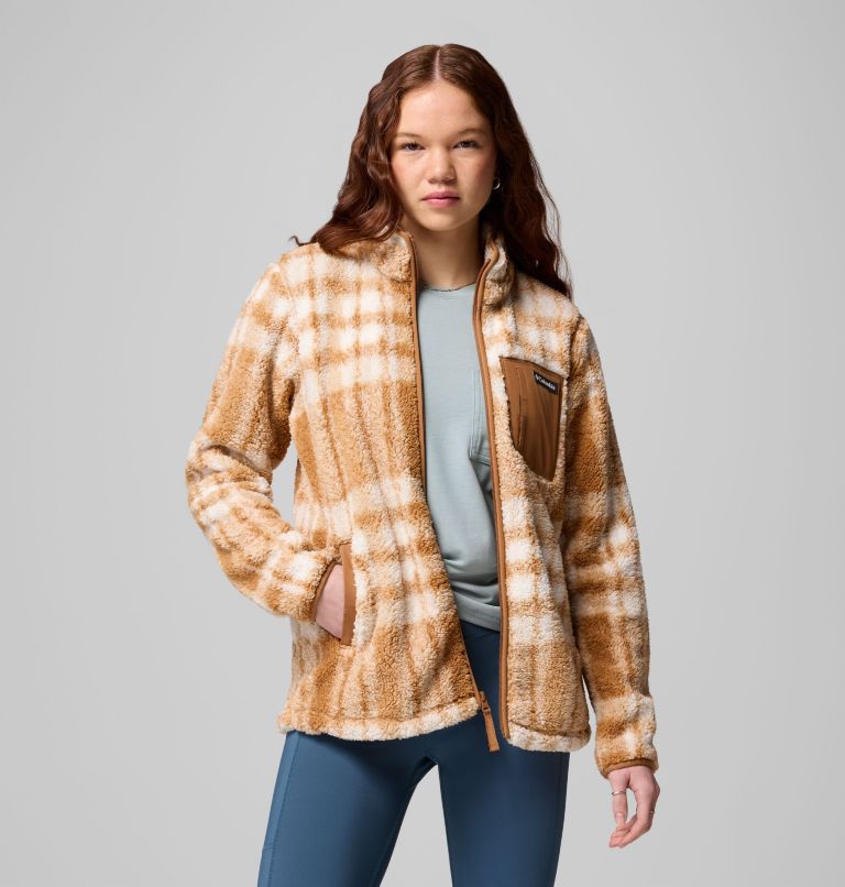 West Bend Print Full Zip II | 223 | M, Color: Camel Brown Herringplaid, image 9