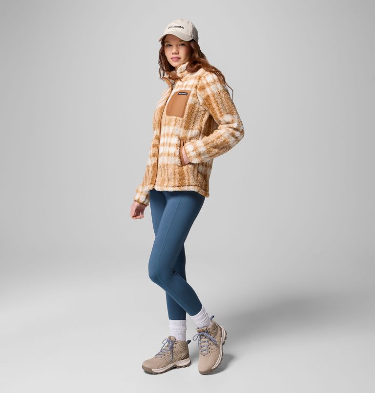 West Bend Print Full Zip II | 223 | M, Color: Camel Brown Herringplaid, image 2