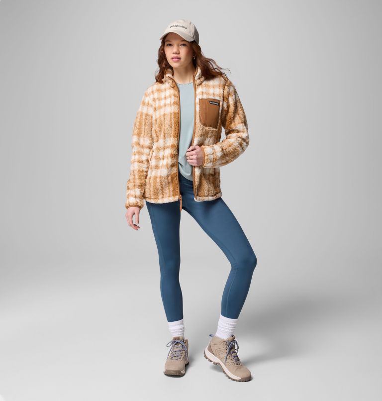 West Bend Print Full Zip II | 223 | M, Color: Camel Brown Herringplaid, image 10
