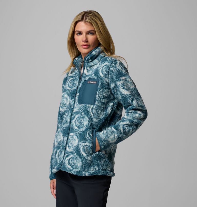 Women's West Bend Print Full Zip II Jacket, Color: Everblue Rose City, image 4