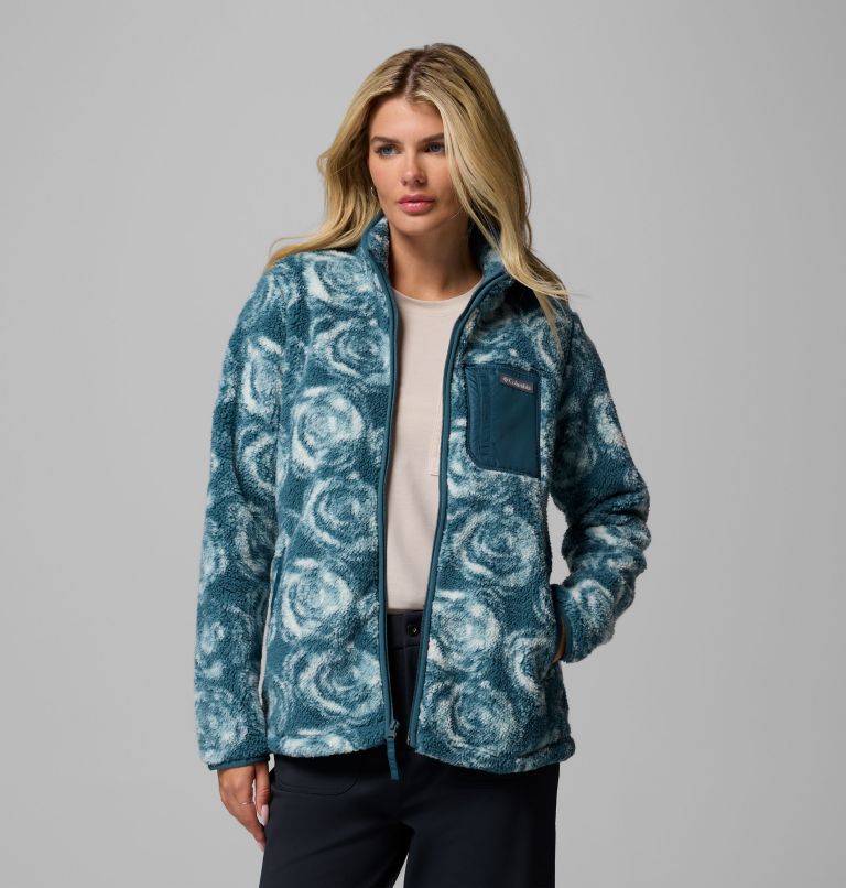 Women's West Bend Print Full Zip II Jacket, Color: Everblue Rose City, image 5