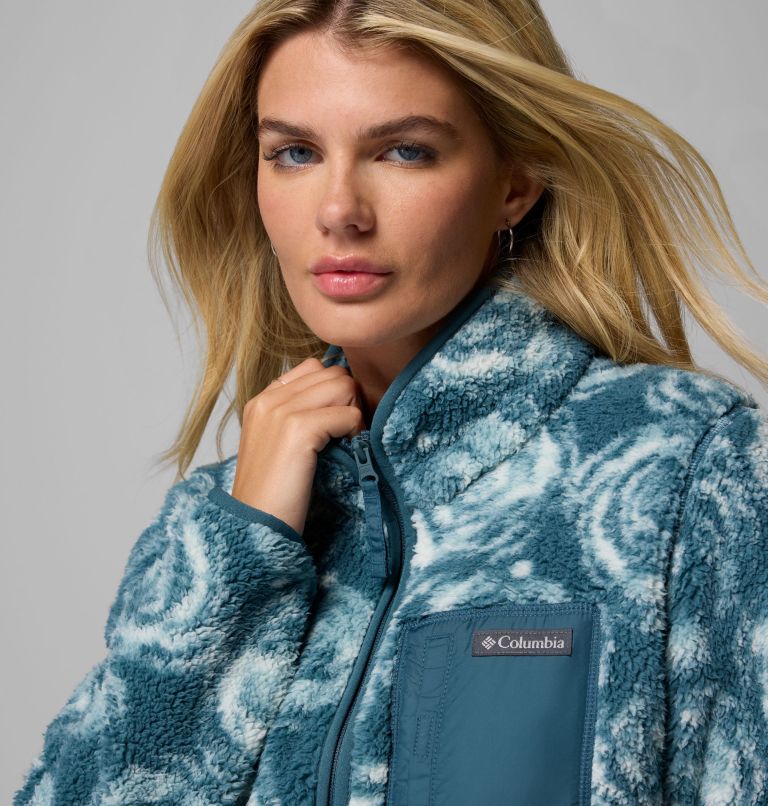 Women's West Bend Print Full Zip II Jacket, Color: Everblue Rose City, image 6