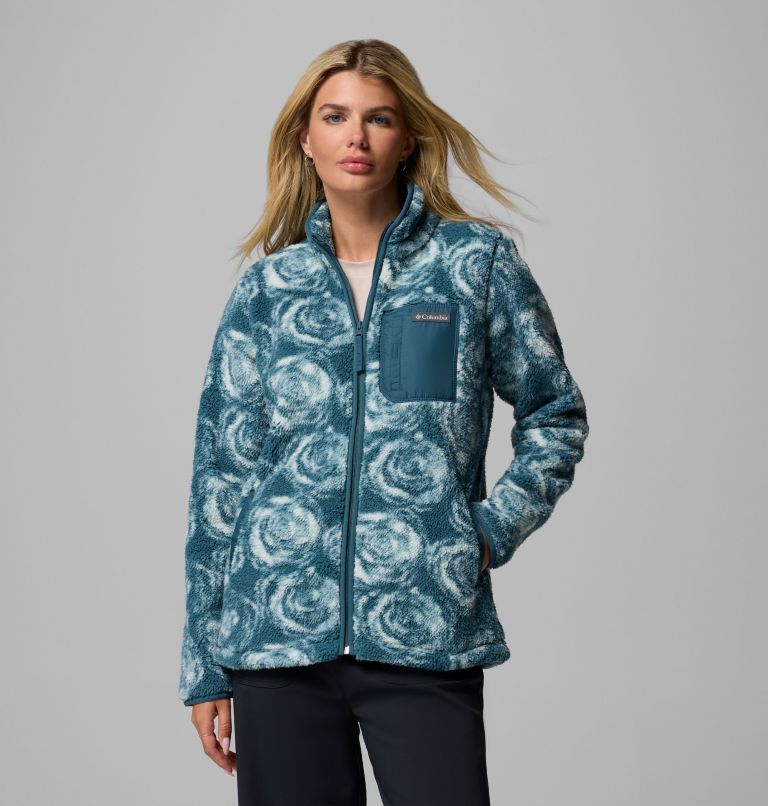 Women's West Bend Print Full Zip II Jacket, Color: Everblue Rose City, image 1