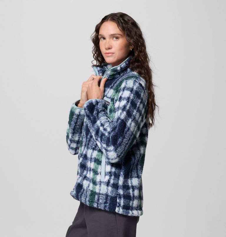 Women's West Bend Print Full Zip II Jacket, Color: Crushed Blue Herringplaid, image 4