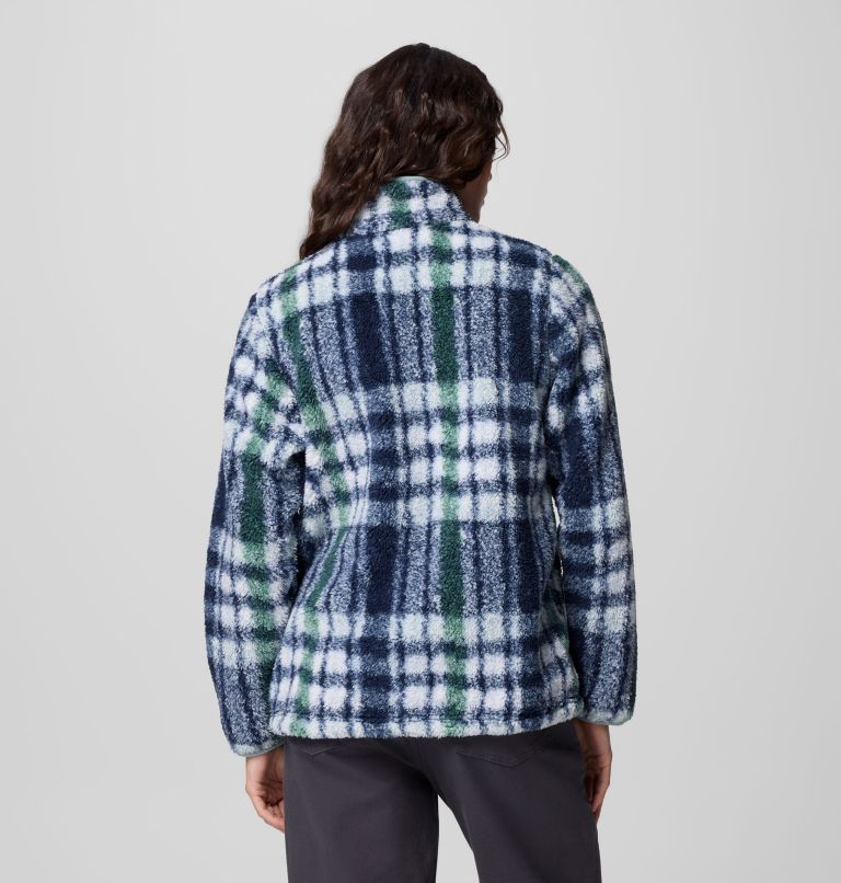 Women's West Bend Print Full Zip II Jacket, Color: Crushed Blue Herringplaid, image 3