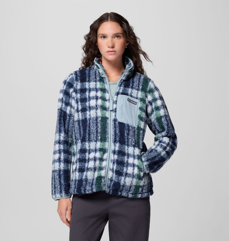 Women's West Bend Print Full Zip II Jacket, Color: Crushed Blue Herringplaid, image 1