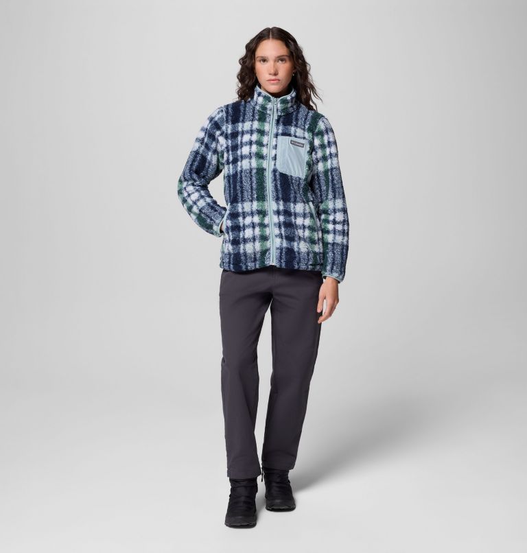 Women's West Bend Print Full Zip II Jacket, Color: Crushed Blue Herringplaid, image 2