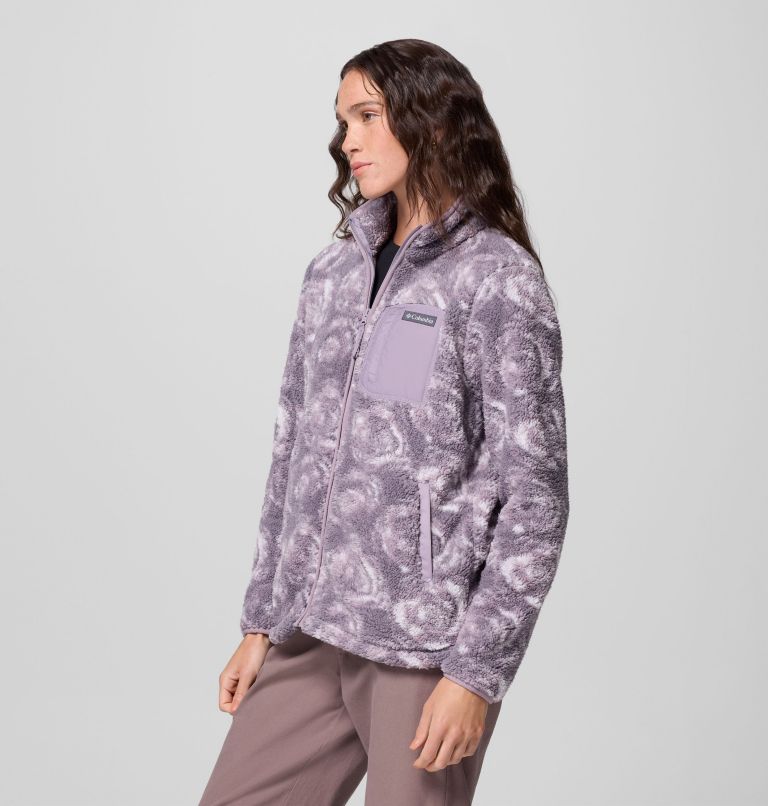 Women's West Bend Print Full Zip II Jacket, Color: Shale Purple Rose City, image 4