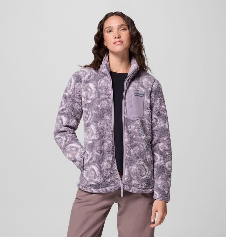Women's West Bend Print Full Zip II Jacket, Color: Shale Purple Rose City, image 5