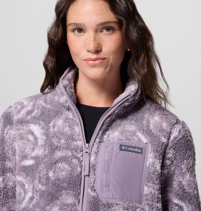Women's West Bend Print Full Zip II Jacket, Color: Shale Purple Rose City, image 6