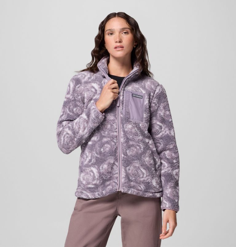 Women's West Bend Print Full Zip II Jacket, Color: Shale Purple Rose City, image 1