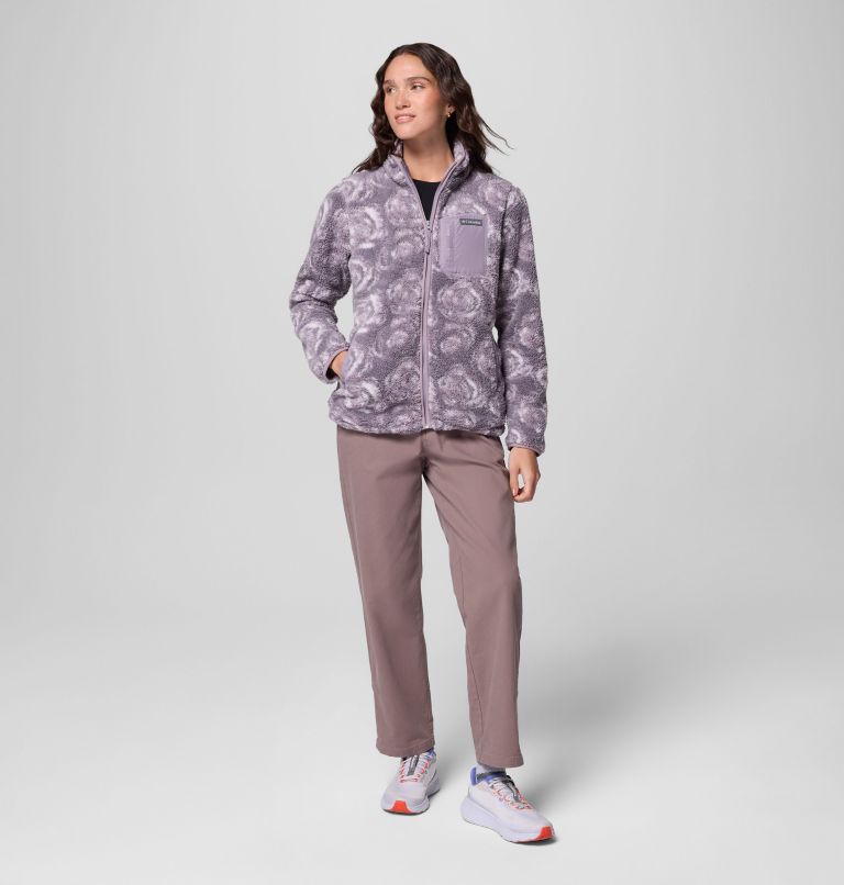 Women's West Bend Print Full Zip II Jacket, Color: Shale Purple Rose City, image 2