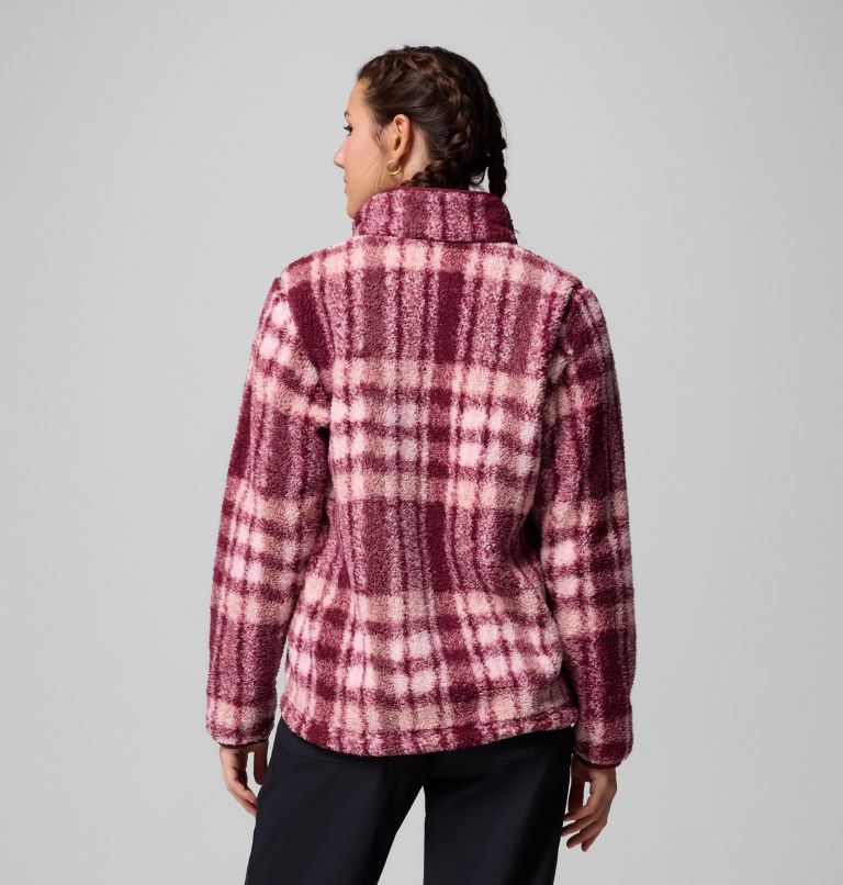 Women's West Bend Print Full Zip II Jacket, Color: Rich Wine Herringplaid, image 3