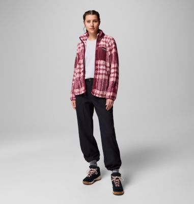 Women's West Bend Print Full Zip II Jacket, Color: Rich Wine Herringplaid, image 18