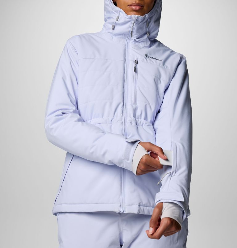 Women's Powdered Peak Insulated Waterproof Ski Jacket, Color: Snowdrift, image 7