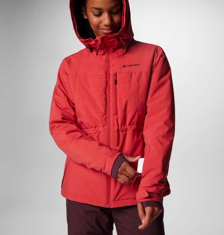 Women's Powdered Peak Insulated Jacket, Color: Daredevil, image 6