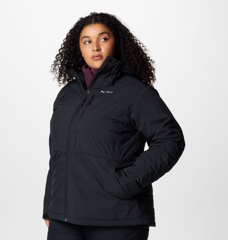 Women's Powdered Peak Insulated Jacket - Plus Size, Color: Black, image 4