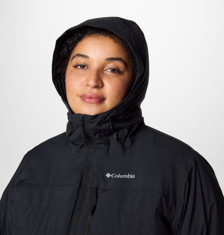 Women's Powdered Peak Insulated Jacket - Plus Size, Color: Black, image 5