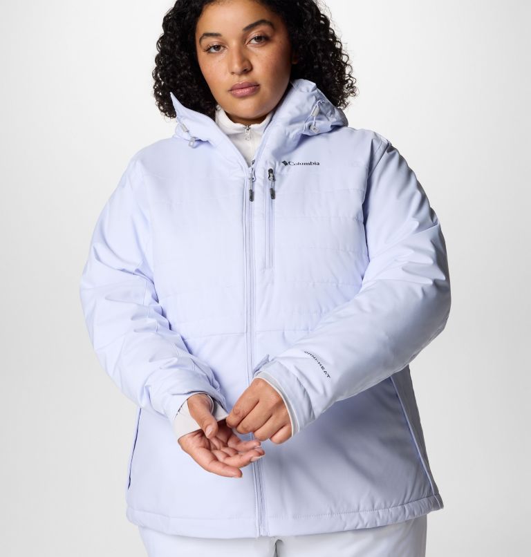 Women's Powdered Peak Insulated Jacket - Plus Size, Color: Snowdrift, image 7