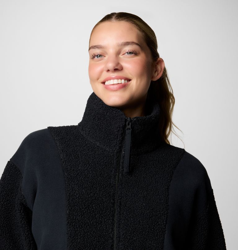 Women's Panorama II Sherpa Fleece Jacket, Color: Black, image 5