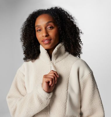 Cmp Donna Giacca Da Donna In Pile Sherpa Con Cappuccio E Zip Kway Donna Antipioggia