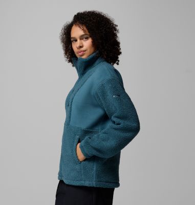 Chaqueta de forro polar sherpa Panorama II para mujer, Color: Everblue, image 8