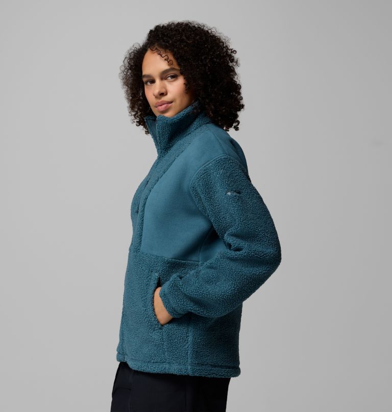 Veste en Polaire Sherpa Panorama II Femme, Color: Everblue, image 4