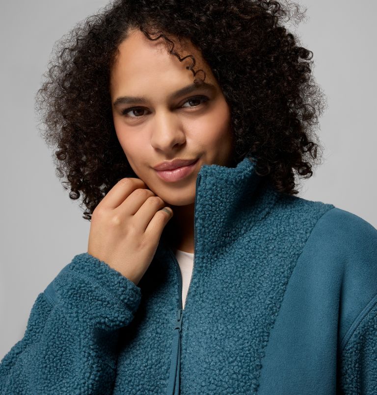 Veste en Polaire Sherpa Panorama II Femme, Color: Everblue, image 5