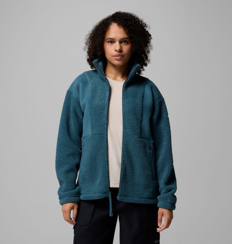 Veste en Polaire Sherpa Panorama II Femme, Color: Everblue, image 7