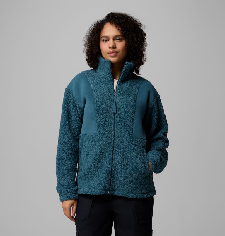 Veste en Polaire Sherpa Panorama II Femme, Color: Everblue, image 1