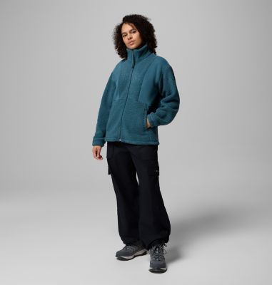 Chaqueta de forro polar sherpa Panorama II para mujer, Color: Everblue, image 6