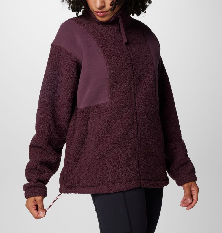 Women's Panorama II Sherpa Fleece Jacket, Color: Moonvista, image 6