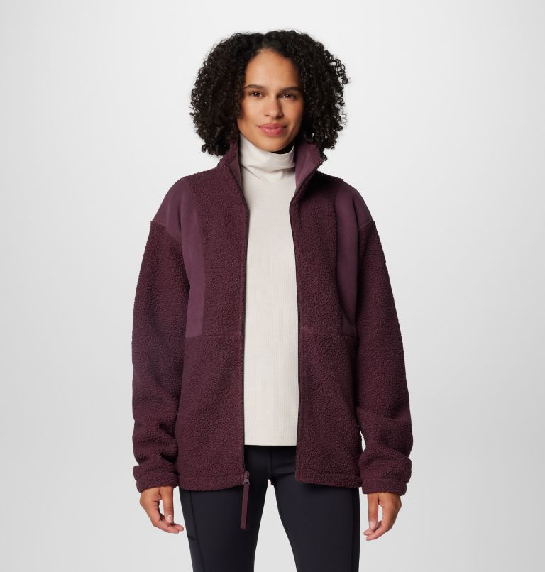 Women's Panorama II Sherpa Fleece Jacket, Color: Moonvista, image 7