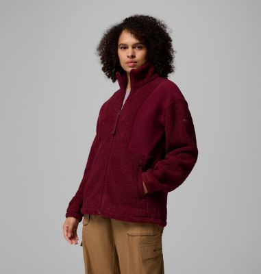 Chaqueta de forro polar sherpa Panorama II para mujer, Color: Rich Wine, image 4
