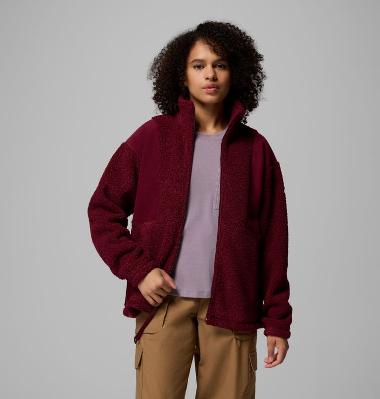 Veste en Polaire Sherpa Panorama II Femme, Color: Rich Wine, image 5